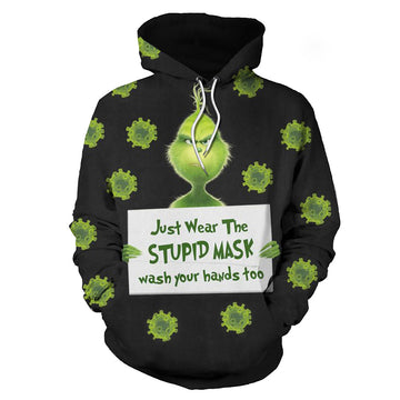 How the Grinch Stole Christmas Sudadera de Manga Larga con Capucha Ropa Casual Unisex